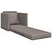 Divano Letto 2-in-1 Tortora 74x77x81 cm Tessuto - Foto miniatura 4