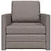 Divano Letto 2-in-1 Tortora 74x77x81 cm Tessuto - Foto miniatura 5