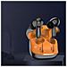 Auricolari Bluetooth Neri E Arancioni Con Enc A Quattro Microfoni Per Sport E Chiamate Chiare Black+orange - Foto miniatura 2
