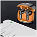 Auricolari Bluetooth Neri E Arancioni Con Enc A Quattro Microfoni Per Sport E Chiamate Chiare Black+orange - Foto miniatura 3