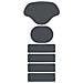 Kit Di Riparazione Per Tallone Scarpe, 2 Set: Ripara Usura E Fori Laterali Darkgrey - Foto miniatura 1