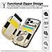 Elegante Custodia A Portafoglio In Pelle Pu Con Texture Litchi Compatibile Con Iphone 17 Pro Air Con Porta Carte E Cavalletto - Foto miniatura 2