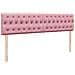 Struttura Letto Pouf con Materassi Rosa 200x200 cm Velluto - Foto miniatura 9