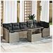 Set Divano da Giardino 8 pcs Grigio chiaro 100 x 55 x 73 cm - Foto miniatura 2