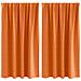 Tende con tende 2 pcs Arancione Vivo Poliestere - Foto miniatura 1