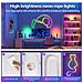 Striscia Led Neon Rgb 5m - 60 Led/m, Controllo Bluetooth 2.4g, Decorazione Fai-da-te Flessibile - Foto miniatura 4
