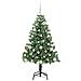 Albero di Natale con 150 LED con supporto Verde 150 cm PVC - Foto miniatura 3