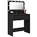 Tavoli da Trucco per Camera da Letto Nero 80 x 39,6 x 135 cm - Foto miniatura 3