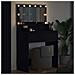 Tavoli da Trucco per Camera da Letto Nero 80 x 39,6 x 135 cm - Foto miniatura 4