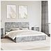Letto con Contenitore con testiera Grigio cemento 200 x 200 cm - Foto miniatura 2