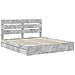 Letto con Contenitore con testiera Grigio cemento 200 x 200 cm - Foto miniatura 4