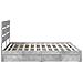 Letto con Contenitore con testiera Grigio cemento 200 x 200 cm - Foto miniatura 9