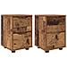 Comodini con cassetto 2 pcs Legno vecchio 30,5 x 30 x 43 cm - Foto miniatura 1