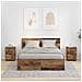 Comodini con cassetto 2 pcs Legno vecchio 30,5 x 30 x 43 cm - Foto miniatura 2