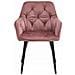 Sedia LUKK - Elegante velluto rosa per soggiorno, cucina, sala da pranzo x 2 - Foto miniatura 3