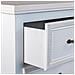 Cassettiera In Legno Bianco 80x40x105h - Foto miniatura 6