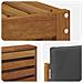 Set divani 4 pcs Naturale e Antracite Legno di Acacia Massello - Foto miniatura 5