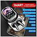 Cuffie Bluetooth Con Display A Schermo Nero - Auricolari Wireless Con Cancellazione Attiva Del Rumore, Notifiche In Tempo Reale, 50h Di Autonomia, Traduzione 24 Lingue, Impermeabili (copia) - Foto miniatura 4