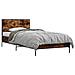 Struttura letto con testata Rovere Fumo 80 x 200 cm - Foto miniatura 1