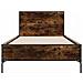 Struttura letto con testata Rovere Fumo 80 x 200 cm - Foto miniatura 4