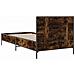 Struttura letto con testata Rovere Fumo 80 x 200 cm - Foto miniatura 6