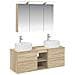 Set di mobili per il bagno 4 pcs Rovere Sonoma - Foto miniatura 1