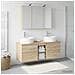Set di mobili per il bagno 4 pcs Rovere Sonoma - Foto miniatura 4