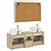 Set di mobili per il bagno 4 pcs Rovere Sonoma - Foto miniatura 8