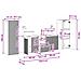 Set di mobili per il bagno 5 pz Bianco Lucido - Foto miniatura 7