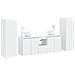 Set di mobili per il bagno 5 pz Bianco Lucido - Foto miniatura 1