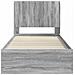 Struttura del letto con stoccaggio e testata Sonoma grigio - Foto miniatura 6
