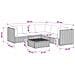 6 pz Set Lounge in Rattan con Cuscini GENDT Rattan naturale - Foto miniatura 4