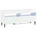 Mobile TV LED a 3 pezzi Bianco Lucido Legno ingegnerizzato - Foto miniatura 5