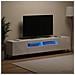 Mobile TV LED a 3 pezzi Bianco Lucido Legno ingegnerizzato - Foto miniatura 7