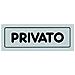 Cartello adesivo PRIVATO plastico 15904500ADB0150X0050 15x5 cm (pz. 1)  - Foto miniatura 3