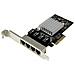 Scheda di rete PCIe Gigabit Power over Ethernet a 4 porte - Adattatore PCI express - Intel I350 NIC - Foto miniatura 1