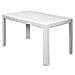 Tavolo in Polipropilene ed Ecorattan Bianco - Modello Prince - Foto miniatura 1