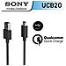Cavo Usb Type-c Trasferimento Dati Ricarica Nero Originale Sony Ucb20 Per Xperia - Foto miniatura 7