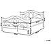 Letto Matrimoniale Design Moderno In Metallo Nero 180x200cm Lyra - Foto miniatura 25