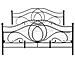 Letto Matrimoniale Design Moderno In Metallo Nero 180x200cm Lyra - Foto miniatura 27