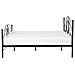 Letto Matrimoniale Design Moderno In Metallo Nero 180x200cm Lyra - Foto miniatura 17
