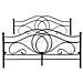 Letto Matrimoniale Design Moderno In Metallo Nero 180x200cm Lyra - Foto miniatura 3