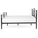 Letto Matrimoniale Design Moderno In Metallo Nero 180x200cm Lyra - Foto miniatura 7