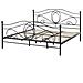 Letto Matrimoniale Design Moderno In Metallo Nero 180x200cm Lyra - Foto miniatura 28