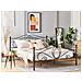Letto Matrimoniale Design Moderno In Metallo Nero 180x200cm Lyra - Foto miniatura 29