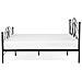 Letto Matrimoniale Design Moderno In Metallo Nero 180x200cm Lyra - Foto miniatura 19