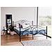 Letto Matrimoniale Design Moderno In Metallo Nero 180x200cm Lyra - Foto miniatura 20
