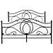 Letto Matrimoniale Design Moderno In Metallo Nero 180x200cm Lyra - Foto miniatura 18
