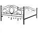Letto Matrimoniale Design Moderno In Metallo Nero 180x200cm Lyra - Foto miniatura 31