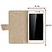 Custodia Smartphone 5,5 A 6,0"" Universale Portafoglio Porta-carte Beige - Foto miniatura 4